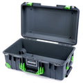 Pelican 1535 Air Carry - on Case - Charcoal & Lime Green Trolley - Empty