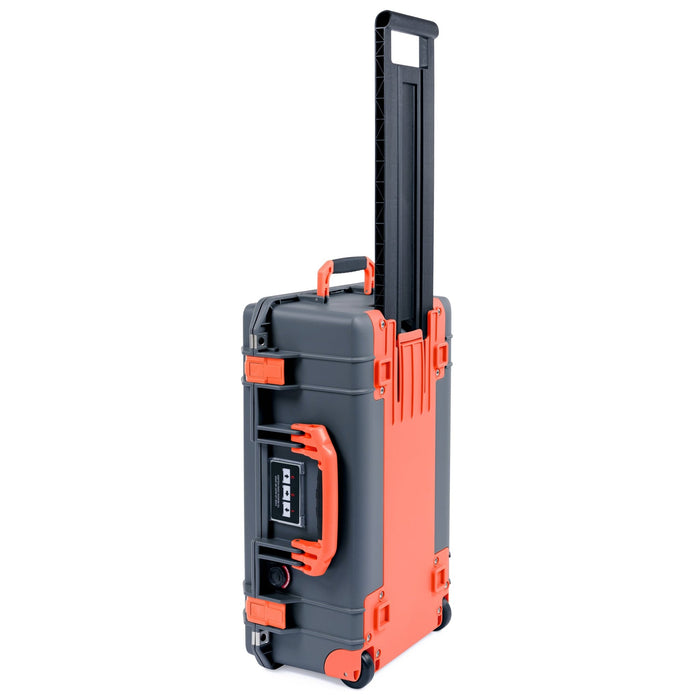 Pelican 1535 Air Carry - on Case - Charcoal & Orange Trolley - Empty