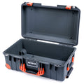Pelican 1535 Air Carry - on Case - Charcoal & Orange Trolley - Empty