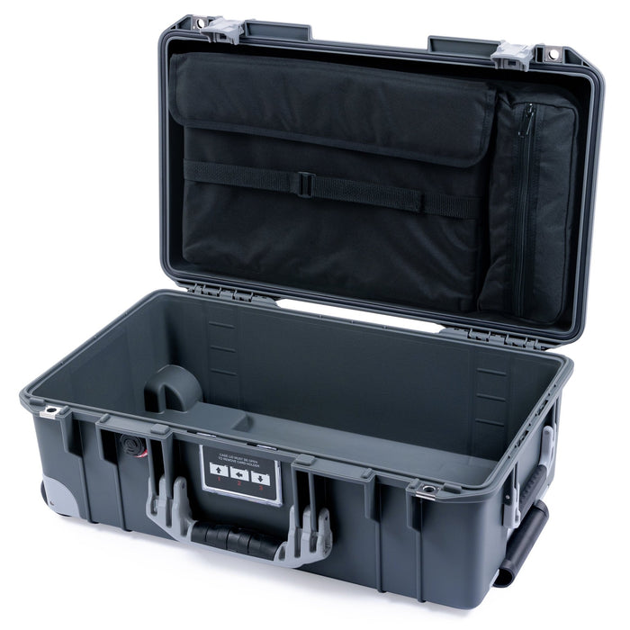 Pelican 1535 Air Carry - on Case - Charcoal & Silver Trolley - Computer Lid Organizer Only