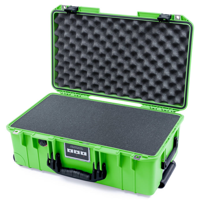 Pelican 1535 Air Carry - on Case - Lime Green & Black - Pick & Pluck Foam / Convoluted Lid Foam