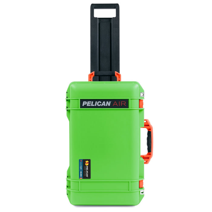 Pelican 1535 Air Carry - on Case - Lime Green & Orange - Empty