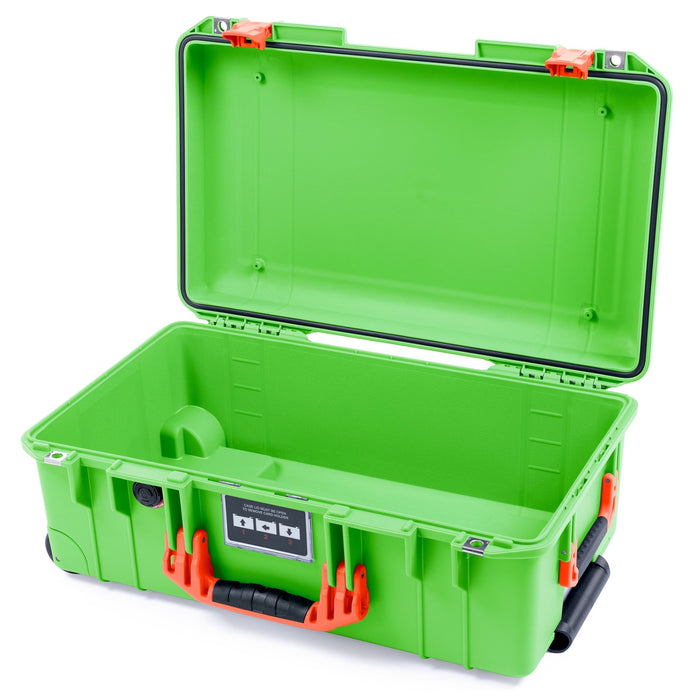 Pelican 1535 Air Carry - on Case - Lime Green & Orange - Empty