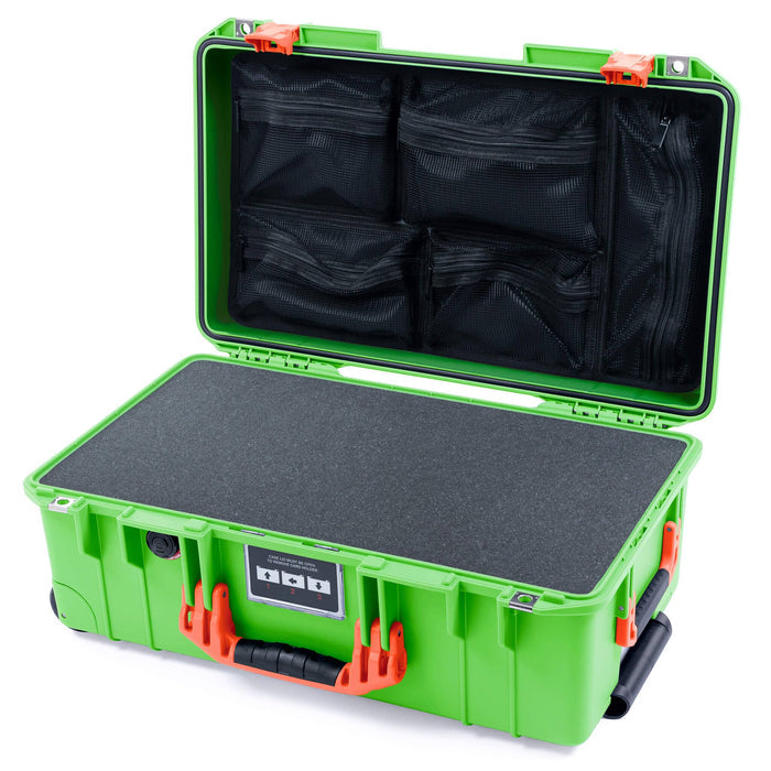 Pelican 1535 Air Carry-on Case - Lime Green & Orange