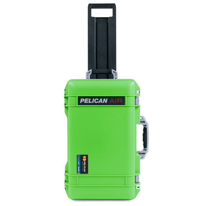 Pelican 1535 Air Carry - on Case - Lime Green & Silver - Empty