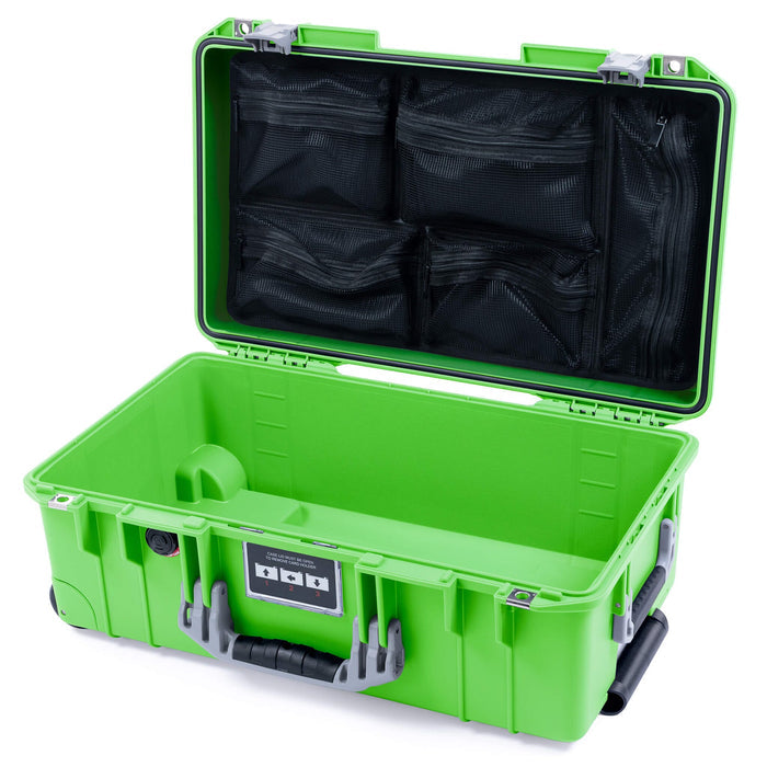 Pelican 1535 Air Carry-on Case - Lime Green & Silver