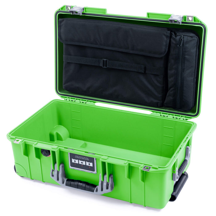 Pelican 1535 Air Carry-on Case - Lime Green & Silver