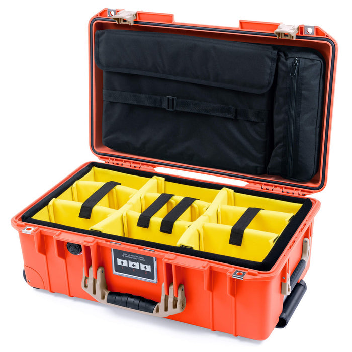 Yellow Padded Dividers / Computer Lid Pouch
