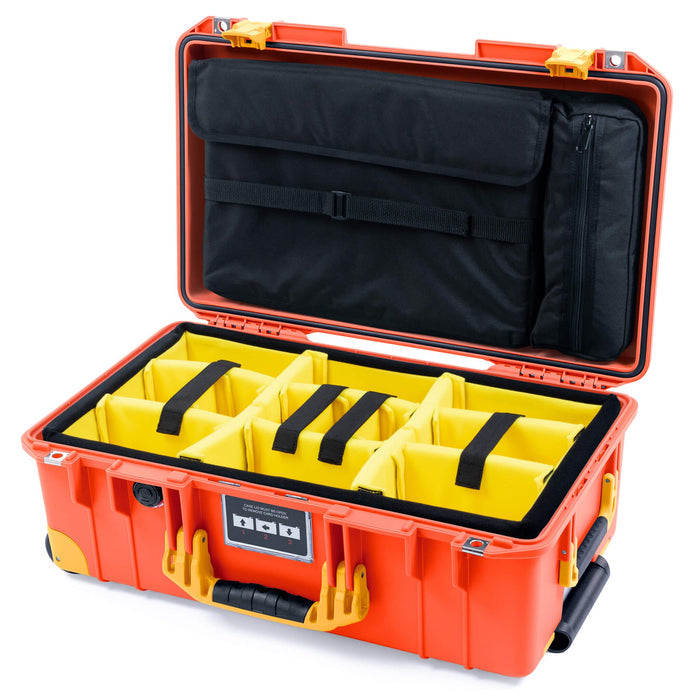 Yellow Padded Dividers / Computer Lid Pouch