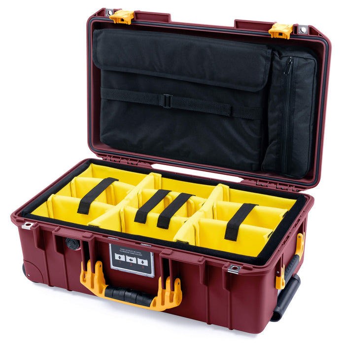 Yellow Padded Dividers / Computer Lid Pouch