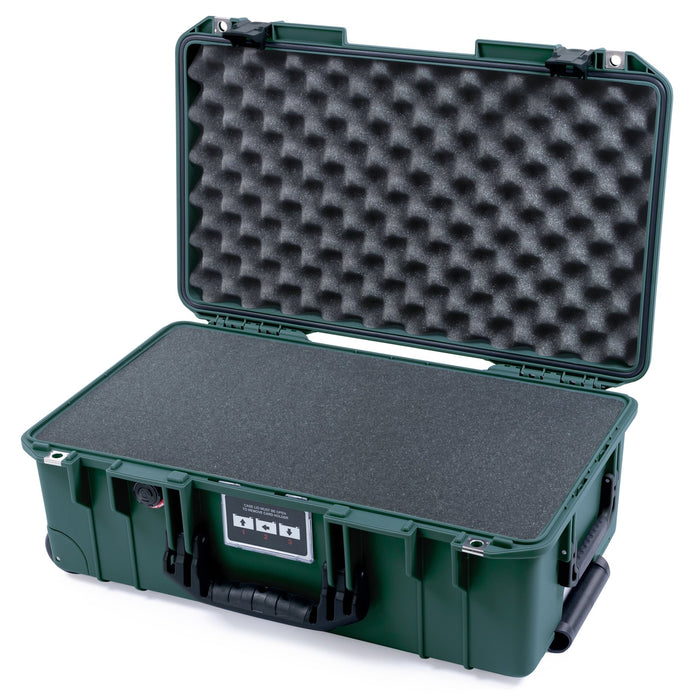 Pelican 1535 Air Carry-on Case - Trekking Green & Black - Pick & Pluck Foam / Convoluted Lid Foam