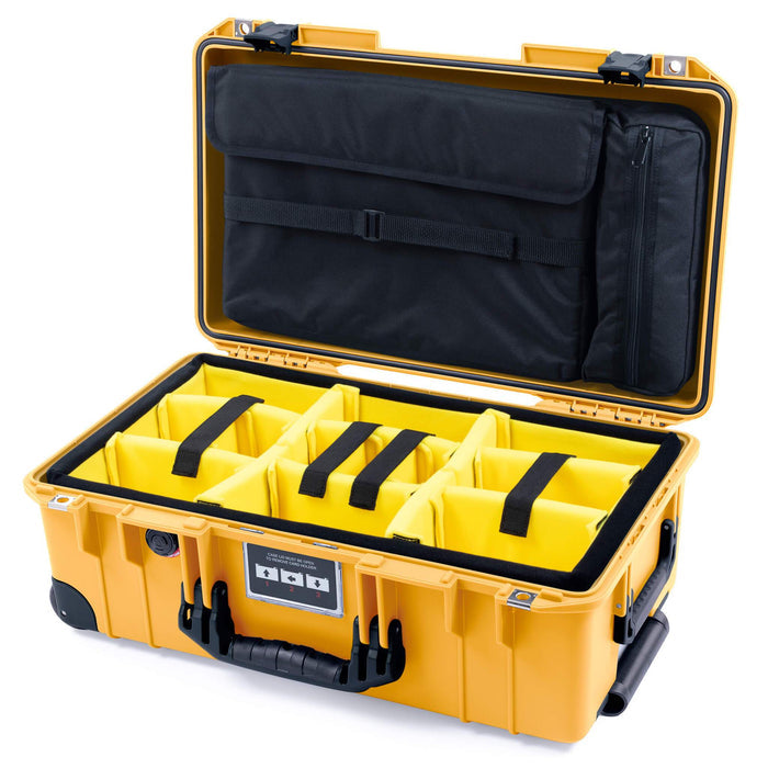 Yellow Padded Dividers / Computer Lid Pouch