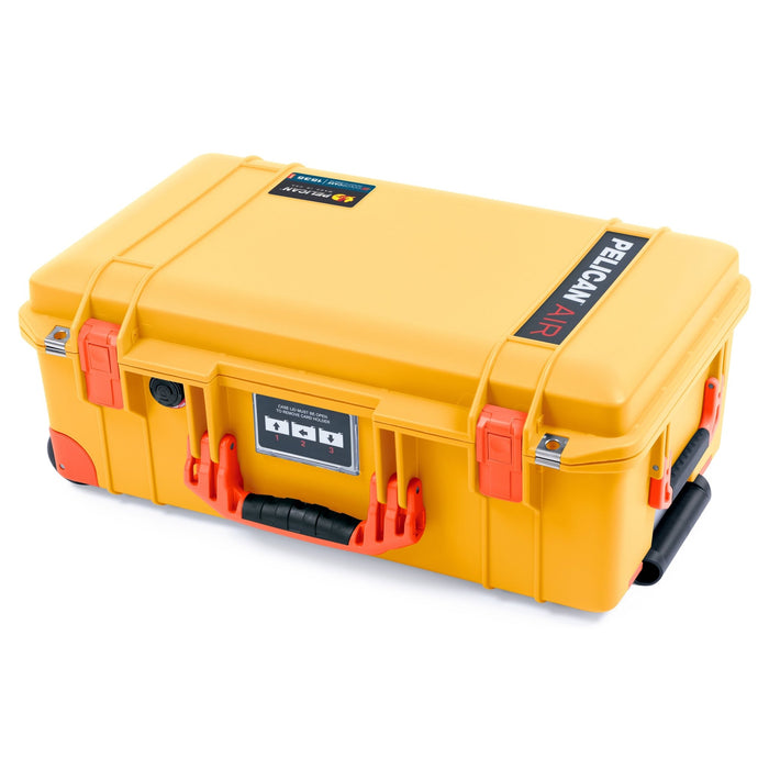 Pelican 1535 Air Carry - on Case - Yellow & Orange Trolley - Empty
