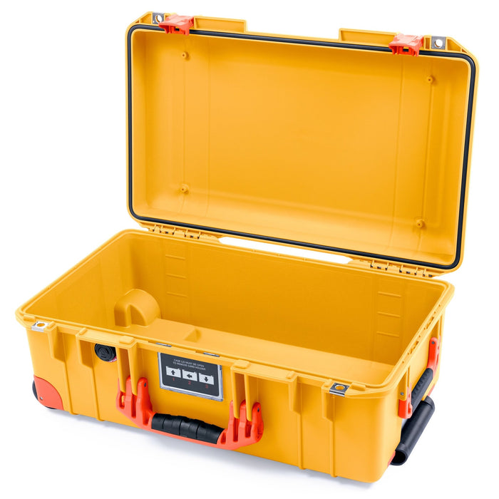 Pelican 1535 Air Carry - on Case - Yellow & Orange Trolley - Empty