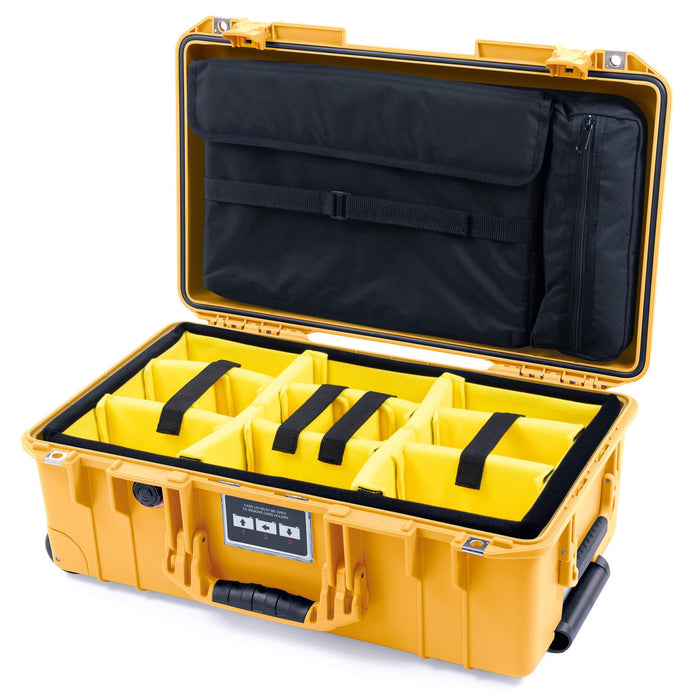 Yellow Padded Dividers / Computer Lid Pouch