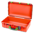 Pelican 1555 Air Case, Orange with Lime Green Handle & Latches None (Case Only) ColorCase 015550-0000-150-301