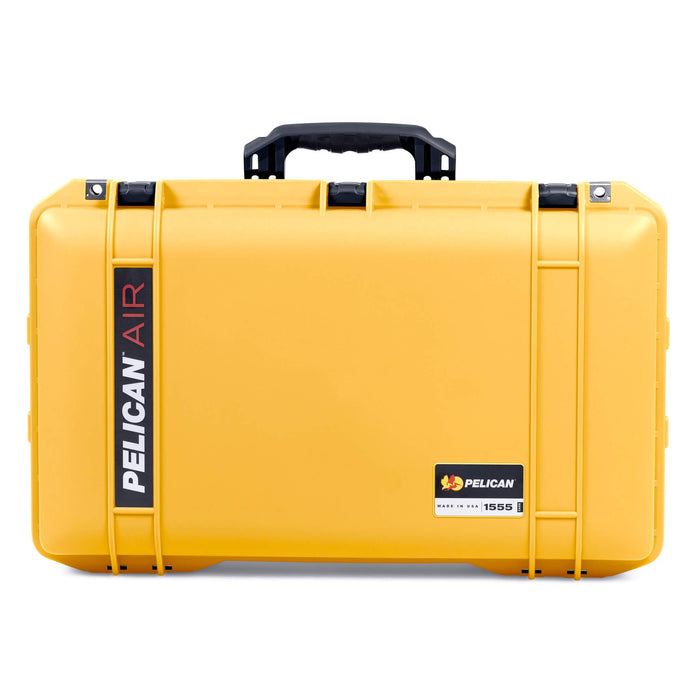 Pelican 1555 Air Case, Yellow with Black Handle & Latches ColorCase