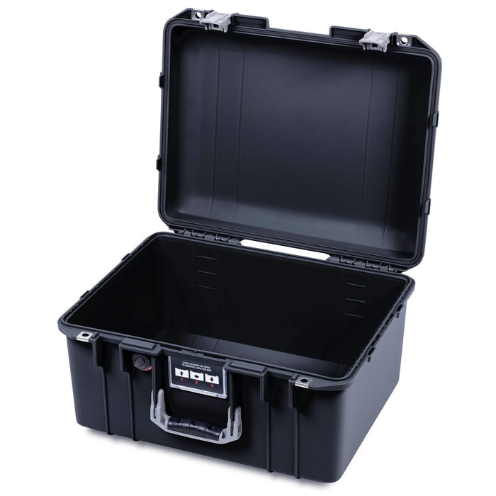 Pelican 1557 Air Case, Black with Silver Handle & Latches ColorCase
