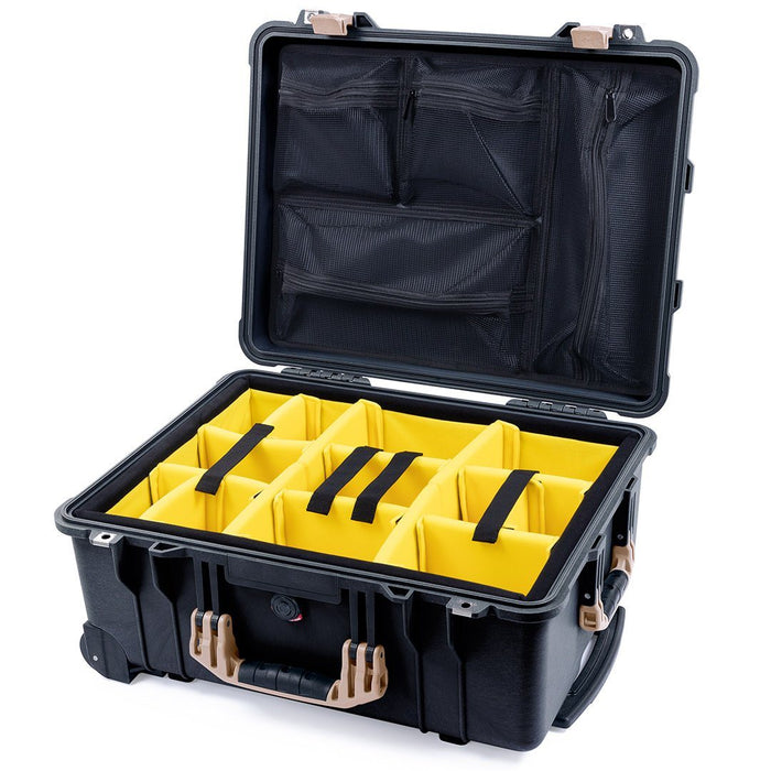 Yellow Padded Dividers / Mesh Lid Organizer