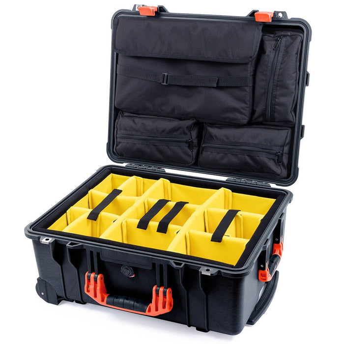 Yellow Padded Dividers / Computer Lid Pouch