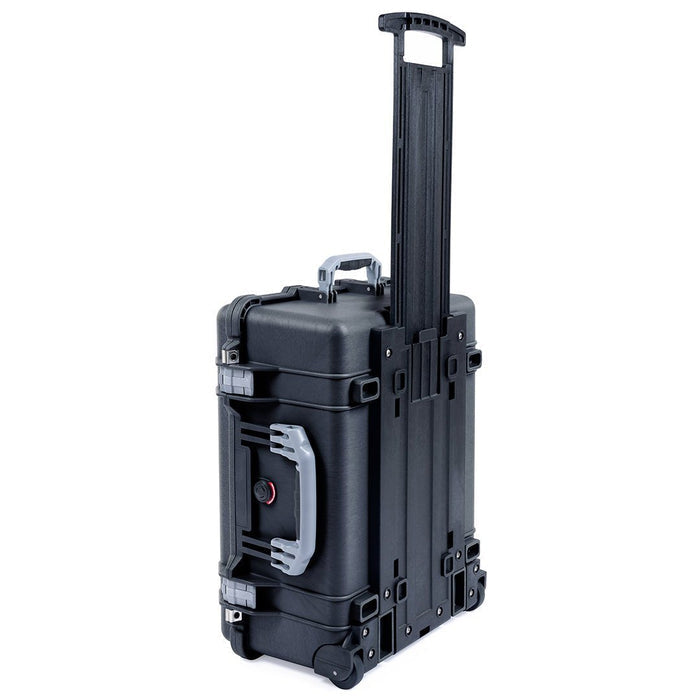 Pelican 1560 Case, Black with Silver Handles & Latches ColorCase