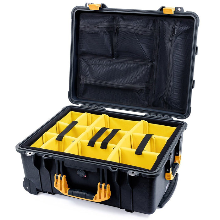 Yellow Padded Dividers / Mesh Lid Organizer