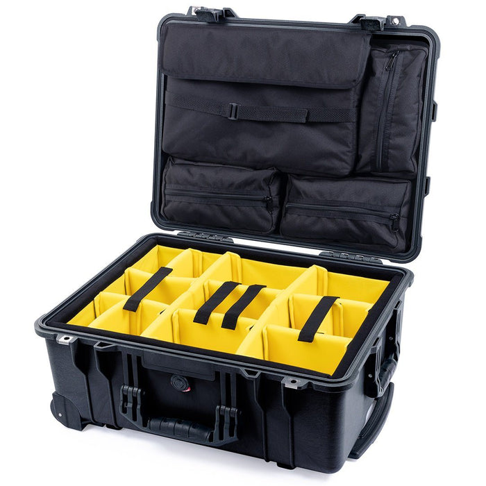 Yellow Padded Dividers / Computer Lid Pouch