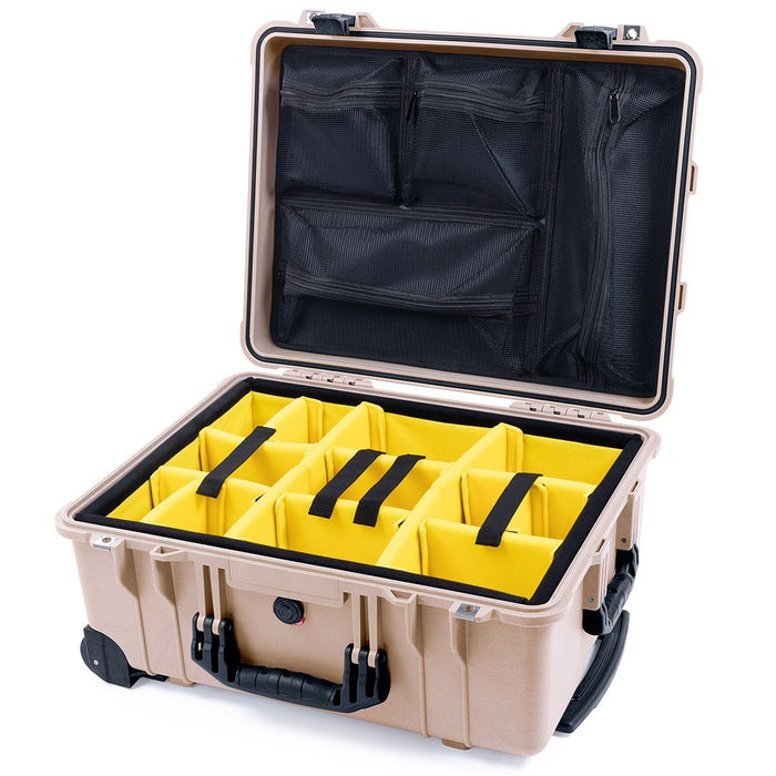 Yellow Padded Dividers / Mesh Lid Organizer