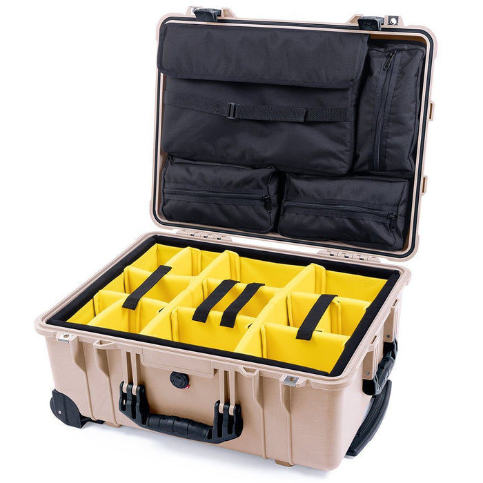 Yellow Padded Dividers / Computer Lid Pouch