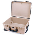Pelican 1560 Case, Desert Tan with Black Handles & Latches None (Case Only) ColorCase 015600-0000-310-110