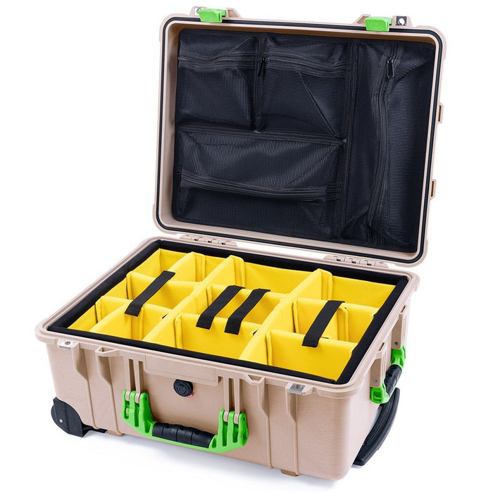 Yellow Padded Dividers / Mesh Lid Organizer