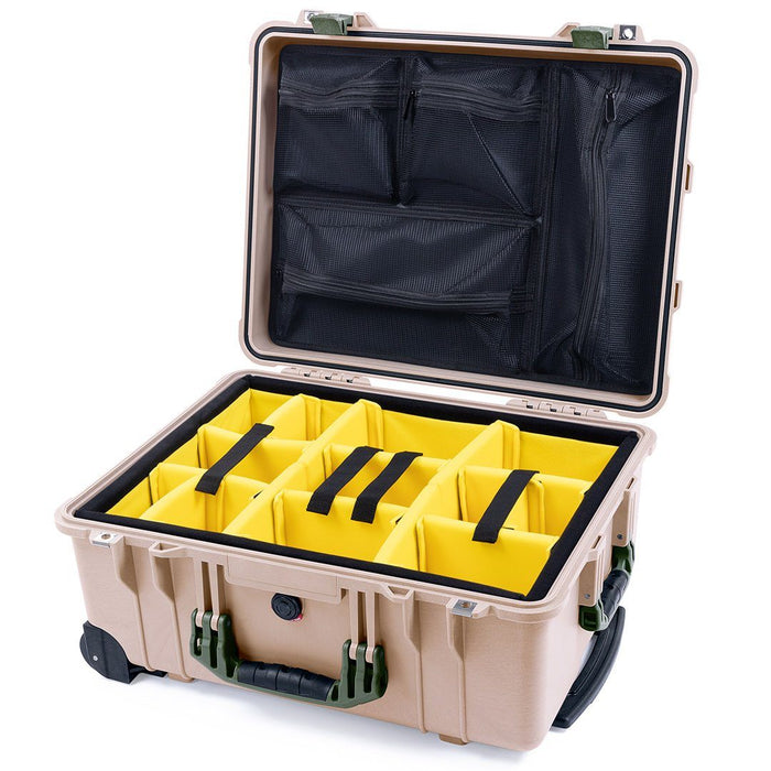 Yellow Padded Dividers / Mesh Lid Organizer
