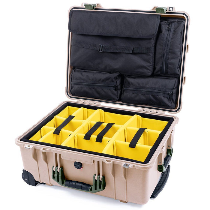 Yellow Padded Dividers / Computer Lid Pouch