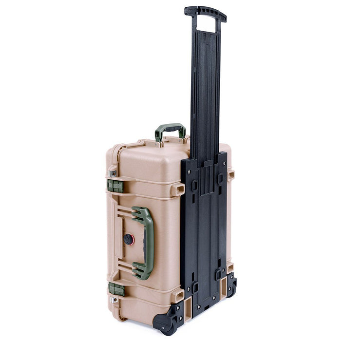Pelican 1560 Case, Desert Tan with OD Green Handles & Latches ColorCase