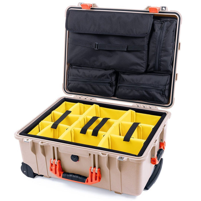 Yellow Padded Dividers / Computer Lid Pouch