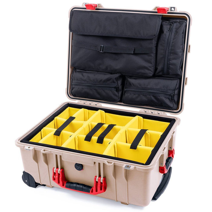 Yellow Padded Dividers / Computer Lid Pouch