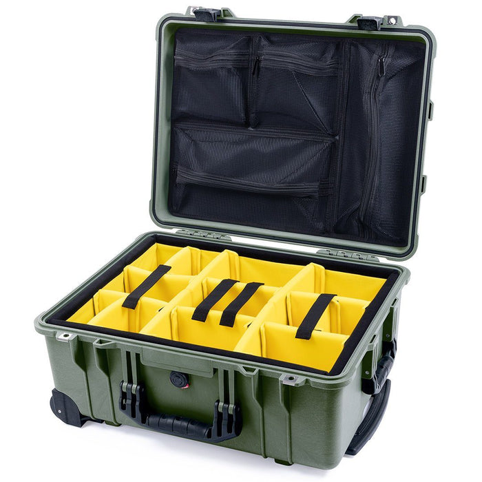 Yellow Padded Dividers / Mesh Lid Organizer
