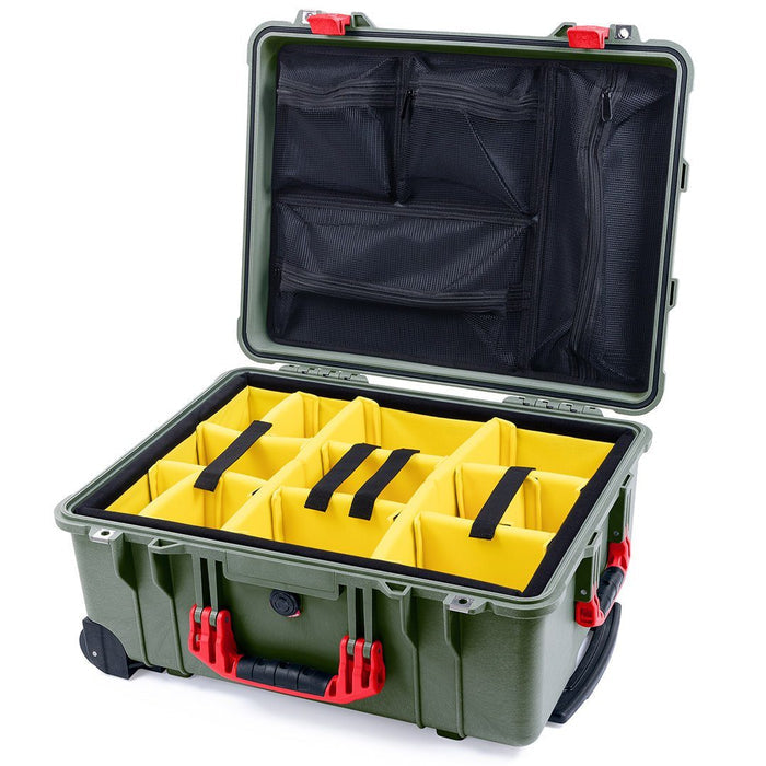 Yellow Padded Dividers / Mesh Lid Organizer