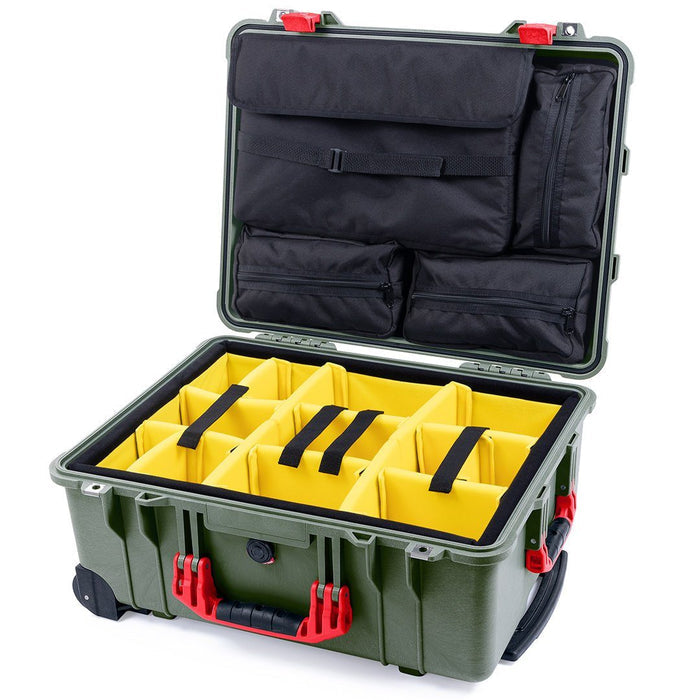 Yellow Padded Dividers / Computer Lid Pouch