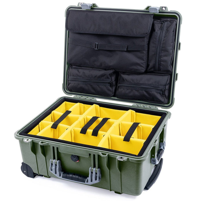 Yellow Padded Dividers / Computer Lid Pouch