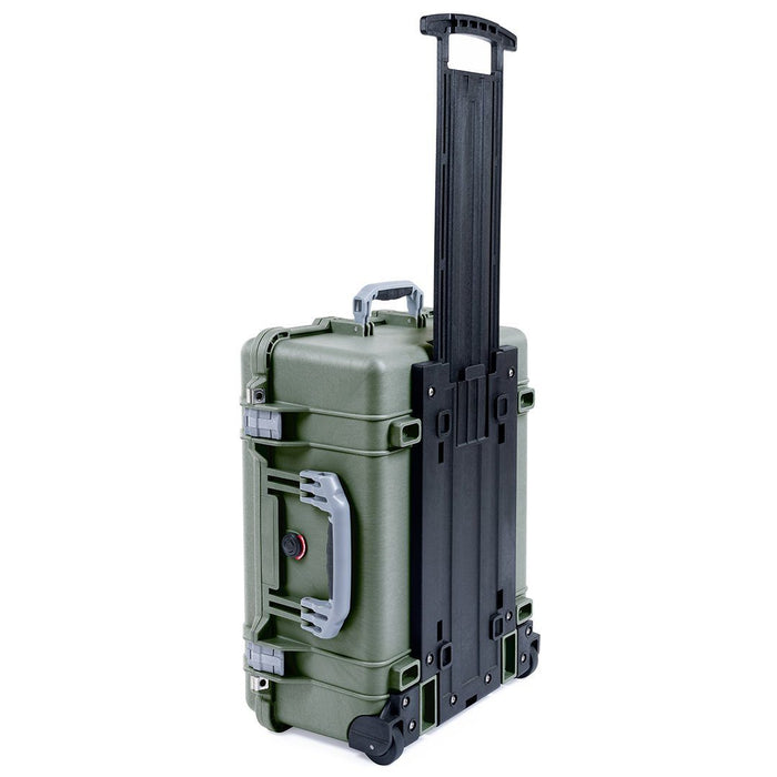 Pelican 1560 Case, OD Green with Silver Handles & Latches ColorCase