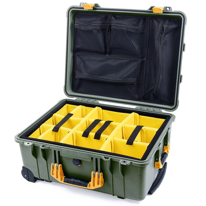 Yellow Padded Dividers / Mesh Lid Organizer