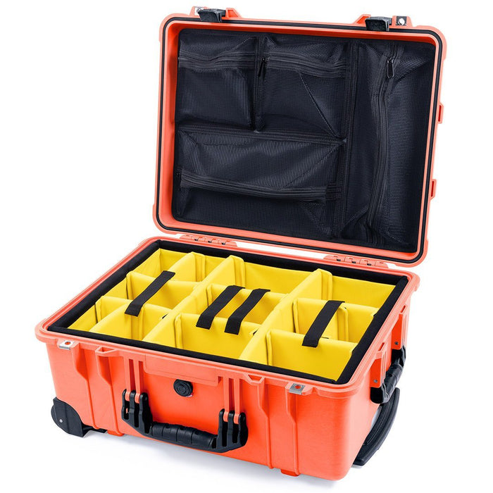 Yellow Padded Dividers / Mesh Lid Organizer