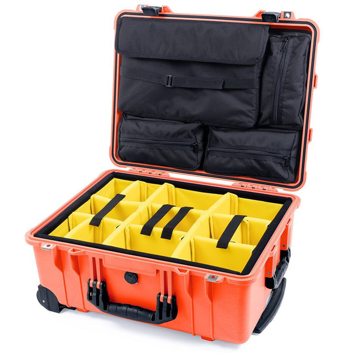Yellow Padded Dividers / Computer Lid Pouch