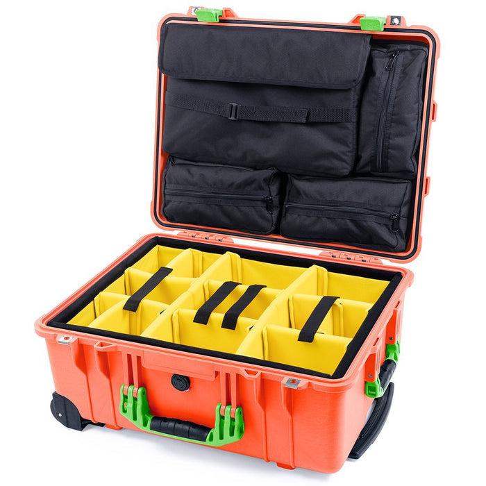 Yellow Padded Dividers / Computer Lid Pouch