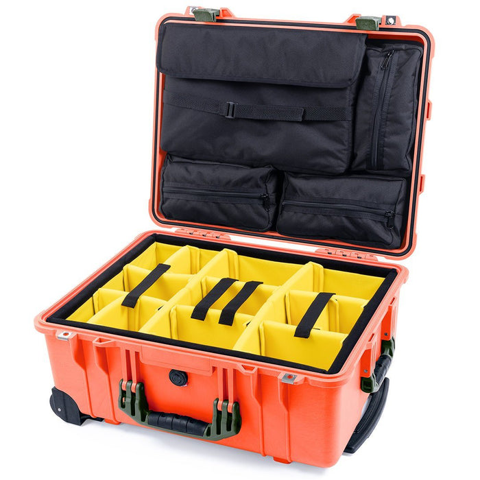 Yellow Padded Dividers / Computer Lid Pouch