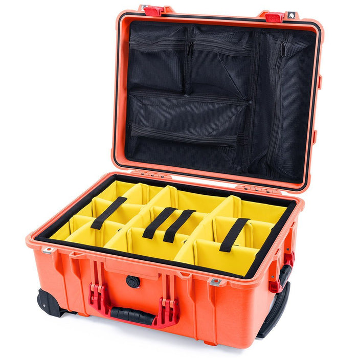 Yellow Padded Dividers / Mesh Lid Organizer