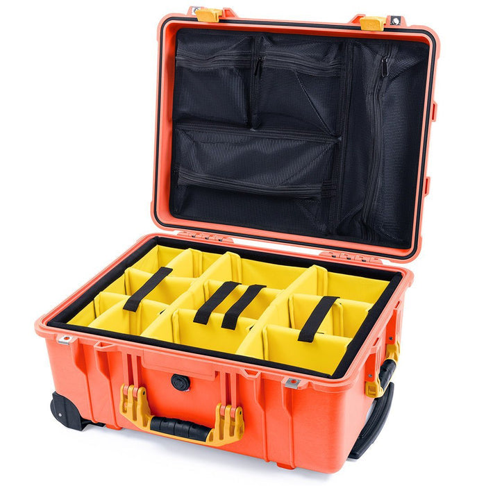 Yellow Padded Dividers / Mesh Lid Organizer