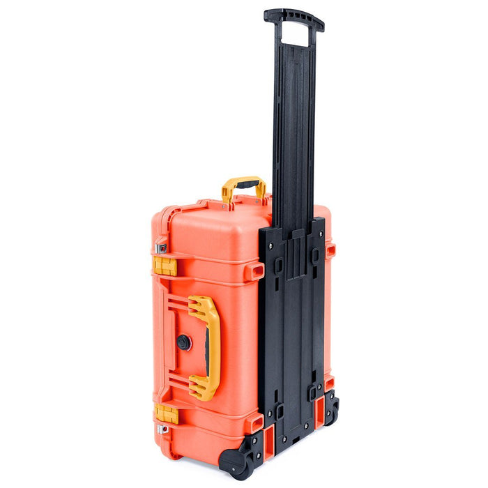 Pelican 1560 Case, Orange with Yellow Handles & Latches ColorCase