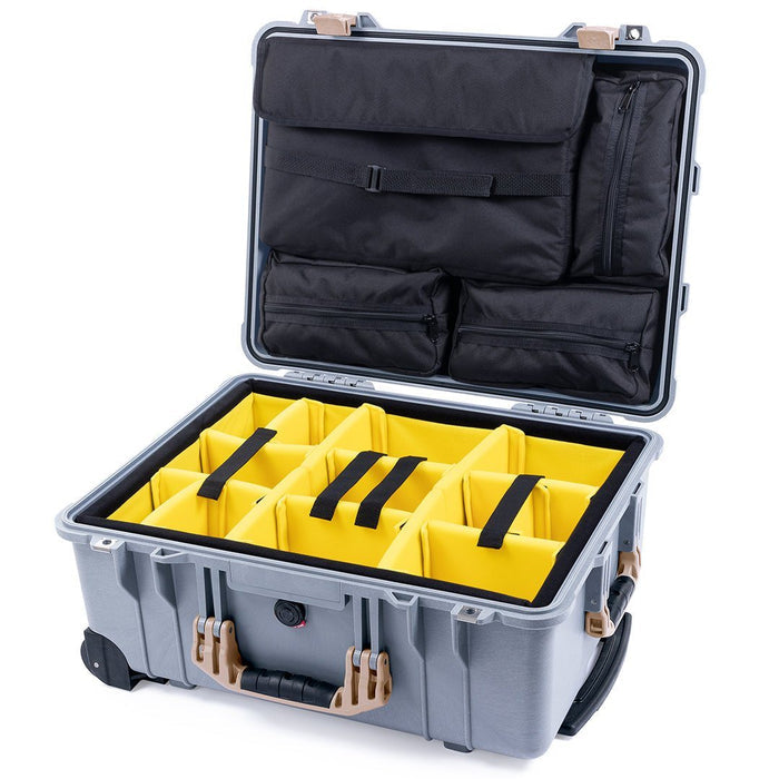 Yellow Padded Dividers / Computer Lid Pouch